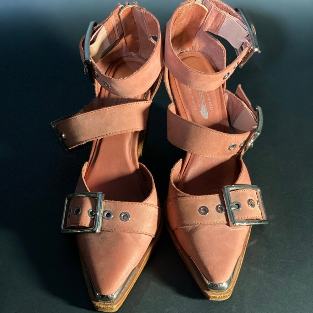 Jeffery Campbell 'Hendrix Heels'  - ALT/Western Style Heels in Desert Rose